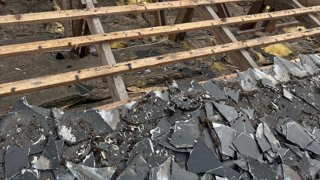 Asbestsanering, farligt aspbest affald